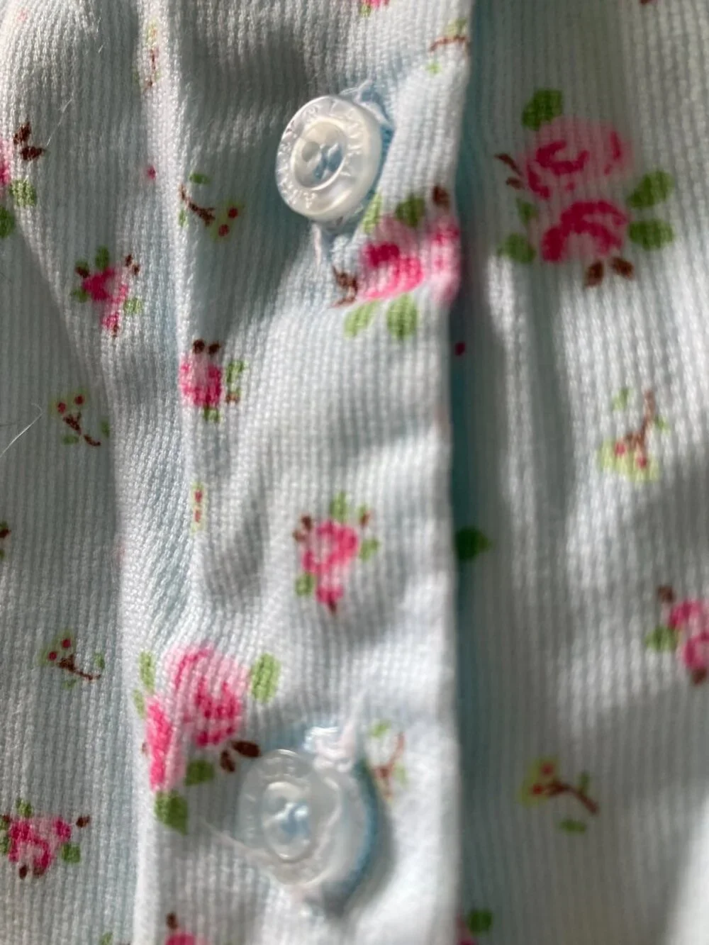 Vintage Laura Ashley 90s Smocked Dress Blue Ditsy Floral Kids Size 6